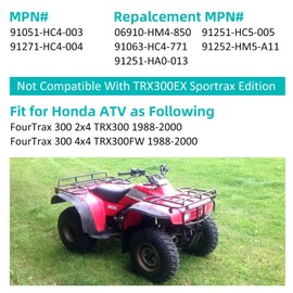 M MATI Rear Differential Bearing Kit Compatible with Honda FourTrax 300 4x4 2x4 TRX300FW TRX300 1988-2000