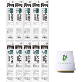 Zebra SARASA 0.5mm Green Black Ink 10 Refills (P-RJF5-VGB), High Speed Dry Ink Technology with Original Sticky Notes