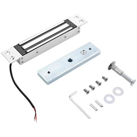 Waterproof Flush Mount Electromagnetic Door Lock,180kg/350lbs Holding Force, DC12V Fail-Safe NC Mode, Electric Magnetic Door Lock for Indoor and Outdoor Access Control Systems