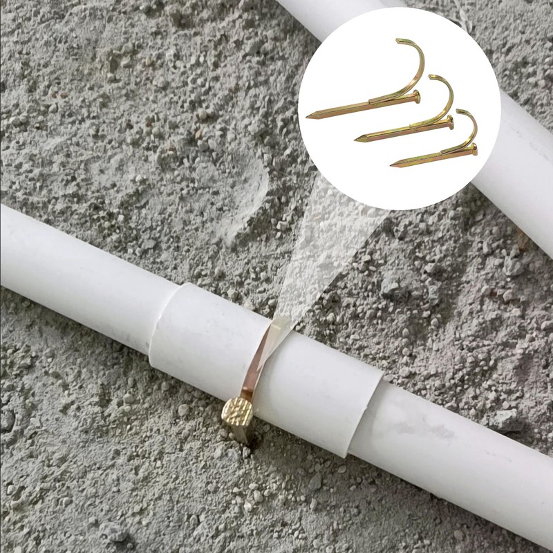 40 PCS Water Pipe Fixing Nails,Fastener Nail for Various Pipes