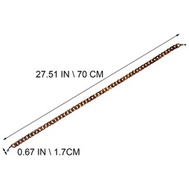 VALICLUD Eyeglass Chain Non-slip Tortoise-shell Glasses Cords Sunglass Holder Strap for Women Men Brown