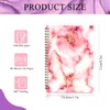 3pcs Mármol Cuaderno Espiral Gsm Notas Pasta 160 Páginas Rayadas
