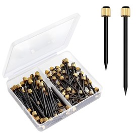 50Pcs Picture Pins, Picture Hanging Nails 2 Models Picture Hook Nails Pins with Plastic Storage Box for Hanging Photo Frame (35/26MM)