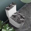 KUIFORTI Toilet Seat Cover Toilet Lid Cover Zebra Print Toilet