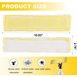 DAJING Compatible Microfiber Window Cleaning Pads - 3-Pack Reusable Cloths for WV2/WV5/WV6 Plus Premium Series