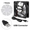 4Pcs 80mm/3.15inch for DC Fan 5V Computer Case Fan 80x80x25mm