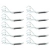 10pcs Stainless Steel Crab Grabber Rustproof Seafood Grabber with Spring