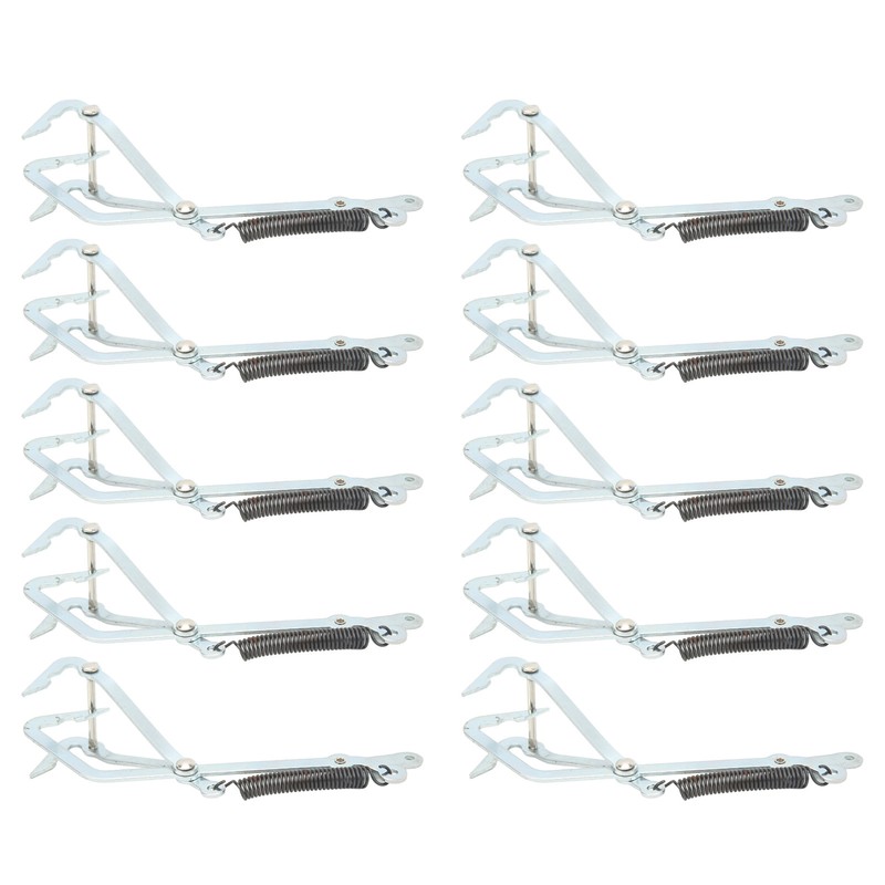 10pcs Stainless Steel Crab Grabber Rustproof Seafood Grabber with Spring