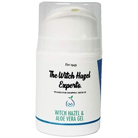 The Witch Hazel Experts | Witch Hazel & Aloe Vera Gel For Dry Skin, Sunburn, Rashes & Cooling Irritated skin 50ml