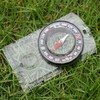 4 Pcs Outdoor Compass with Adjustable Declination,Magnifier,Ruler,Scale. Multifunctional Orienteering Waterproof