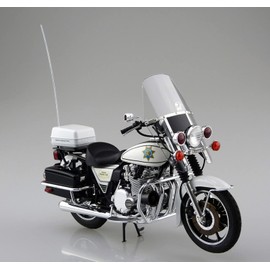Aoshima Bunka Kyozai 1/12 The Bike Series No. 59 Kawasaki KZ1000C Police 1000 1981 Plastic Model