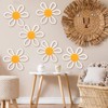 Zeyune 6 Pcs Boho Daisy Flower Wall Art Decor Boho