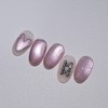 Heart Magnet Handmade Nail Tip Magnetic Nail Silver Heart Ribbon