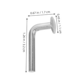 Mipcase 100pcs Pallet Rack Safety Galvanized L-Shaped Bolt Heavy Duty Round Head Drop Pin for Warehouse