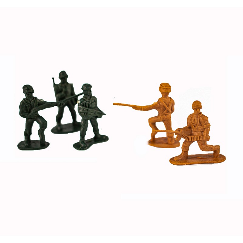Combat Mission Plastic Toy Soldiers 100 Piece | Traditional Green
