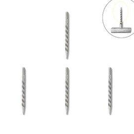 YehVeh 4 Pack Tire Plug Kit Spiral Probe Puncture Needle Replacement Awl Needles for Auto Car Tubeless T-Handle Tyre Repair Plugs Replaceable Patch Tool Motorcycle Truck Tractor Trailer RV ATV