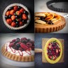 Harlams Quiche Pan 24cm, Non-Stick Tart Tin, Flan Tins with