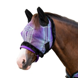Mini/Pony Fly Mask Fleece Trim & Soft Mesh Ears Size: Pony Color: 2017 - Lavender Mint
