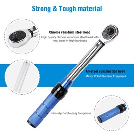 Torque Wrench, Bicycle Wrench, 1/4 inch (6.25 mm) Drive Angle, 5 - 25 N.m, Preset Type, High Precision, Made by VECONOR