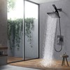 All Metal Shower Faucet Set, Dual Square Shower Head System