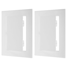 PATIKIL 5x5 inch(135x135mm) Removable Hinged Access Panel, 2 Pcs ABS Plumbing Access Doors Easy Wall Hole Cover for Drywall Plumbing Electrical Cables Wiring, White