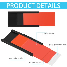 Seajan 100 Pcs Magnetic Label Holders C Channel Card Holders Magnetic Name Plate Tags Cabinet Labels for Shelving with 100 Clear Plastic Protector 200 Colorful Paper Insert(1 x 3'')