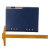 allcoupon A5 Refillable Leather Notebook, Blue Hardcover Notebook Daily Planner,