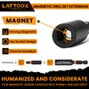Drill Bit Extension Set, LATTOOK 6PCS Magnetic Drill Extension Bit