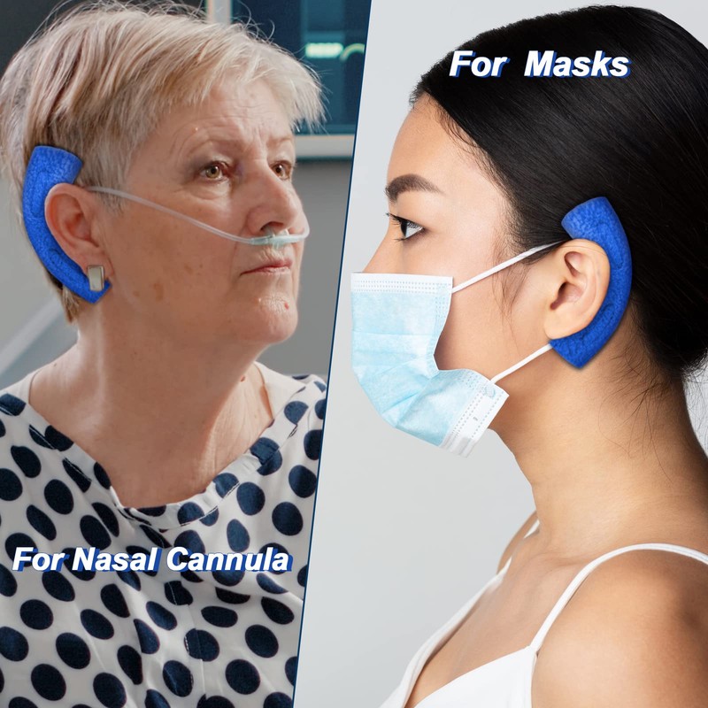 Boao 20 Pieces Nasal Cannula Ear Cushions Soft Oxygen Ear