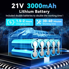 Sky Blade Electric Cordless Leaf Blower 300000 RPM Handheld Leaf Blower, Lightweight Leaf Blowers for Patio Cleaning, Lawn Care, Blowing Leaves and Dust, 2 Pack Battery Powered