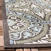 SAFAVIEH Veranda Collection Area Rug - 6'7" Square, Chocolate &