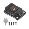 PATIKIL Suitcase Lock Hasp 1.6" x 1.10",1Pcs Iron Toggle Catch