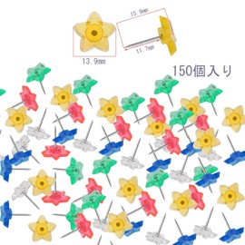 YOUOWO Push Pins Fashionable Push Pins Push Pins 150 Pieces Map Pins Cute, Clear, Decorative, Storage Case Included (Transparent Color)