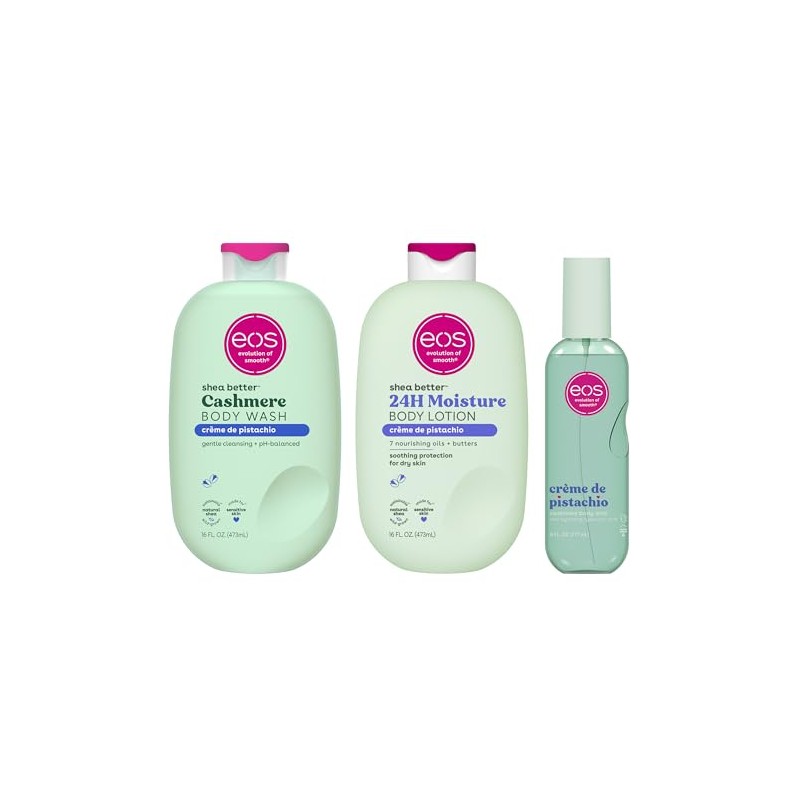 eos Essentials Bundle - Gel de baño, niebla corporal, loción