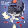 Garlic Chopper Electric Portable Blue 3 Blade Design 250mg Capacity