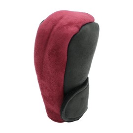 A ABSOPRO Gear Shift Knob Cover Decoration 11x5.5cm/4.33"x2.17" Stick Shifting Handle Protector Suede Red 1 Pc