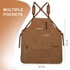 Rtcimoic Multi-Functional Men's Tool Apron, Multi-Pocket Canvas Apron, Welding, Carpenter,