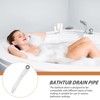 Uonlytech Bathtub Shower Drain Flexible Freestanding Tub Drain Kit Low