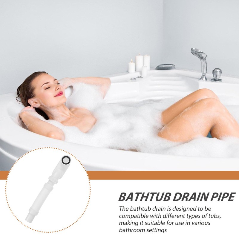 Uonlytech Bathtub Shower Drain Flexible Freestanding Tub Drain Kit Low