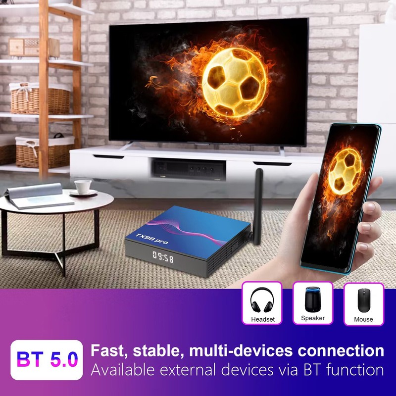 TX98 pro Android 12.0 Smart TV Box Allwinner H618 Quad-core