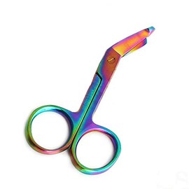 SURGICAL ONLINE Titanium Galaxy Rainbow 3.5", 4.5", 5.5and 7.5Ultimate EMS Bandage Lister Scissor Ideal for Nurses, EMT, Medical Students, Firefighter, Fisherman, Hobbies and Taxidermy (3.50")