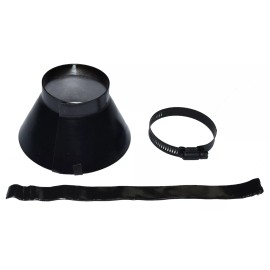 Magerack MageCollar Adjustable Metal Rain Collar 1.5"-2" or 3"-4" Vent Pipe Roof Flashing - Ten for 1-1/2" to 2" Pipe