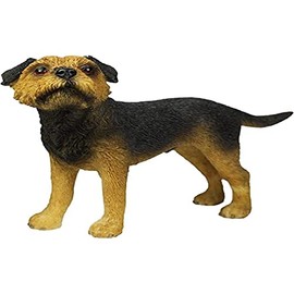 Lesser & Pavey Border Terrier, Blue & Tan, Resin, Black/Tan, H10cm