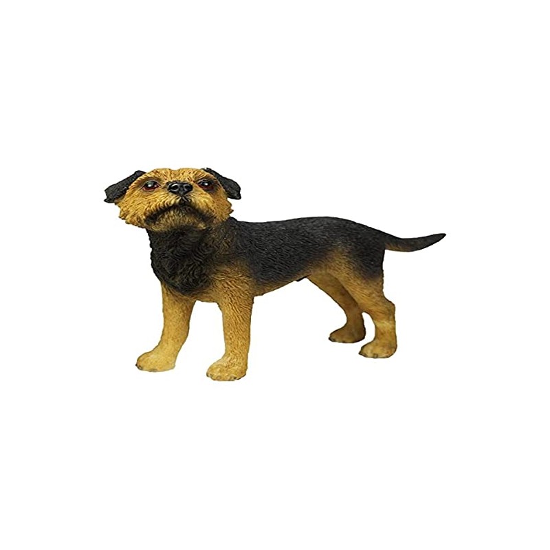 Lesser & Pavey Border Terrier, Blue & Tan, Resin, Black/Tan,