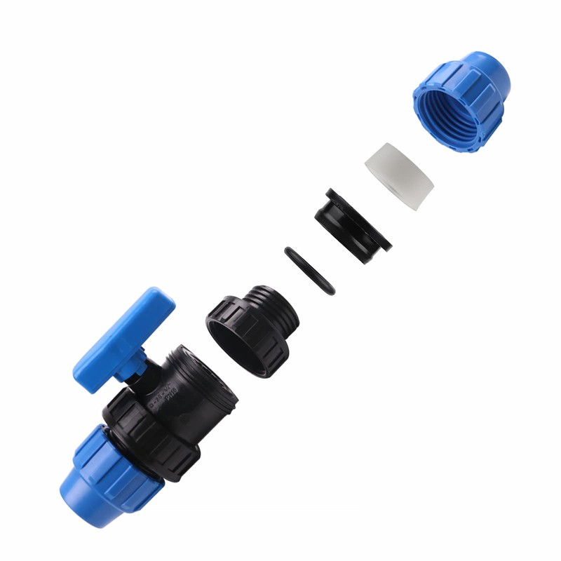 SWAWIS Ball Valve for PE Pipe Plastic Ball Valve PP
