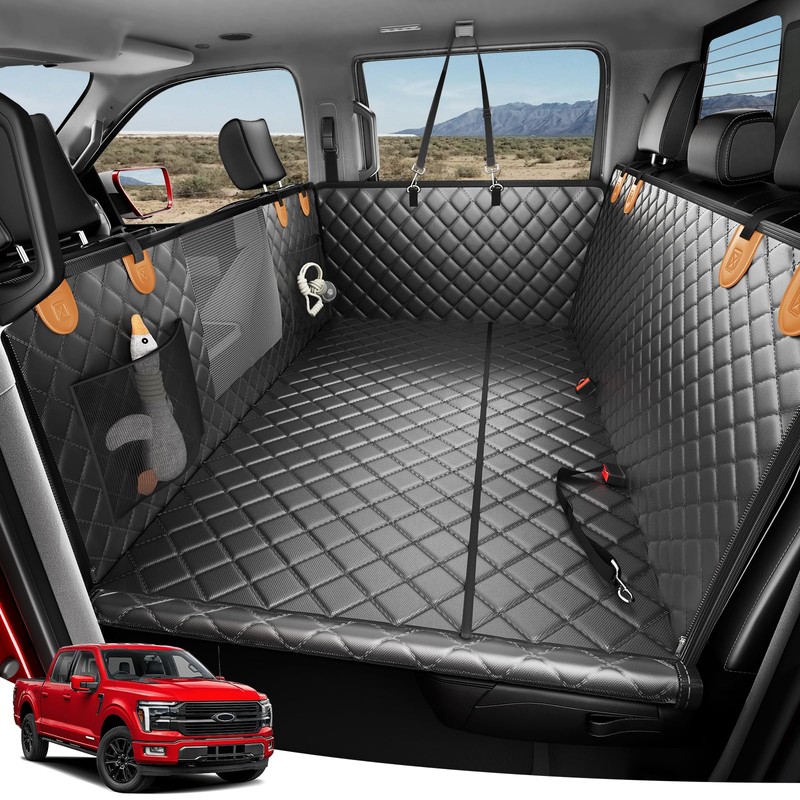 Zanch Heavy-Duty Dog Truck Seat Cover, Flat Solid Back Seat
