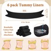 Wesnoy 6 Pcs Cotton Tummy Liners for Sweat Rash Under