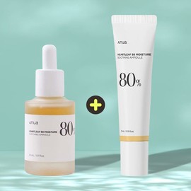 Anua Houttuynia cordata 80 moisture soothing ampoule 30ml+30ml (additional tablet) / 아누아 어성초 80 수분 진정 앰플 30ml+30ml(추가증 정)