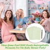 Baby Shower Games Set, Green Theme Baby Shower Game Cards,