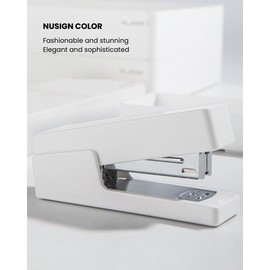 loham Nusign Desktop Stapler, Office Stapler, 25 Sheet Capacity, Multi-Functional Manual Stapler for Students, ABS Body, Steel Construction, a Storage Compartment for Staples, Silicon Anti-Slip Base